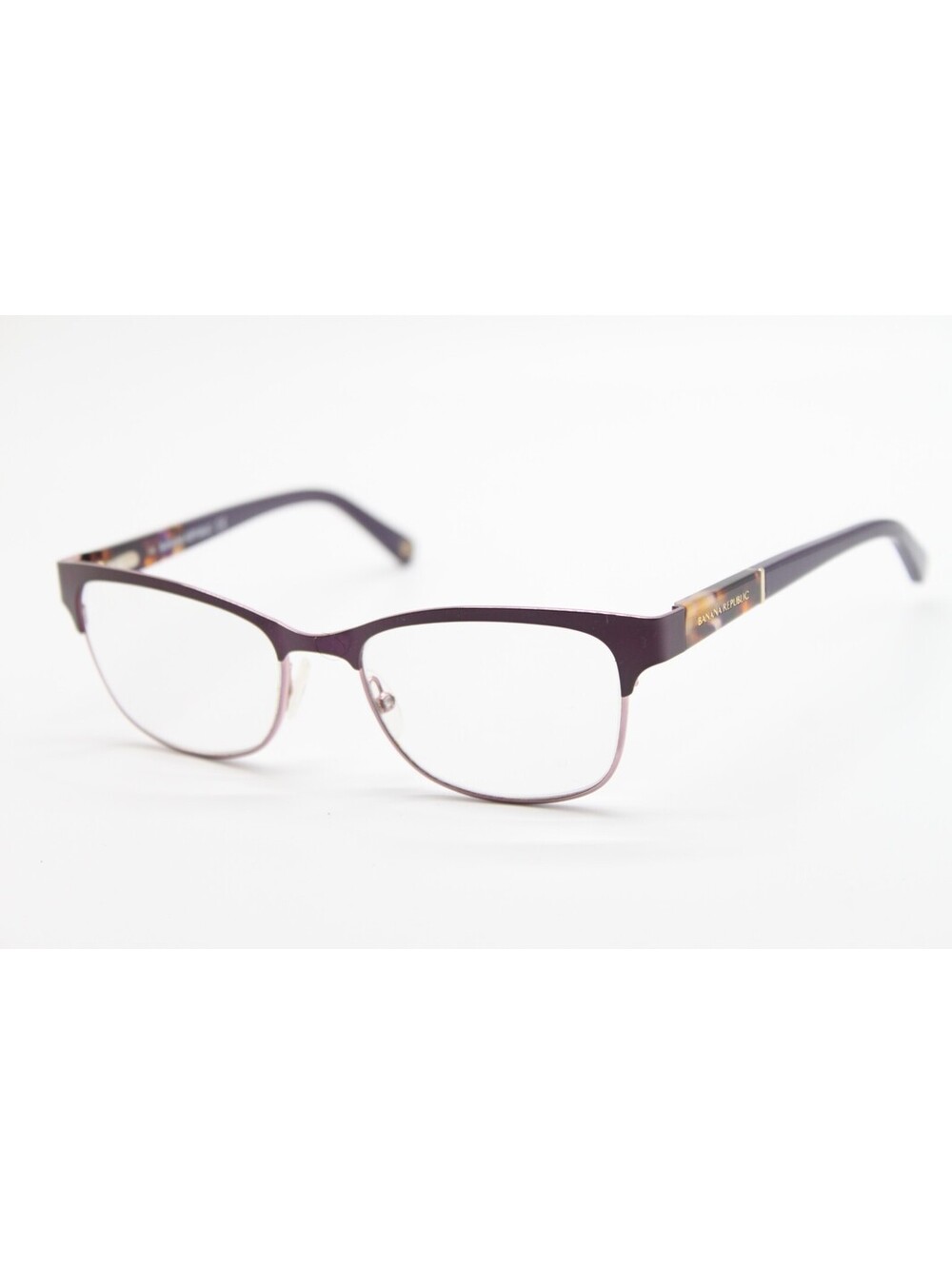 BANANA REPUBLIC BURKE 32A PURPLE PINK GOLD TORT AUTHENTIC EYEGLASSES 51-17